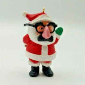 Hallmark Keepsake Ornament 1990 Santa Schnoz Christmas with glasses disguise